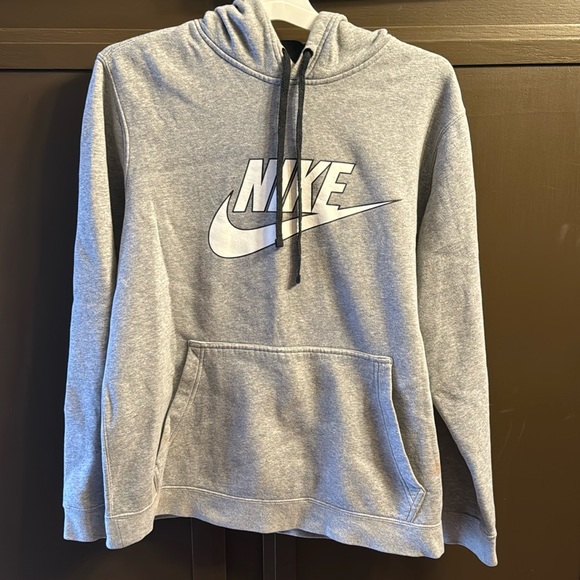 Nike Other - Nike Size Large Grey Hoodie with Logo on Front